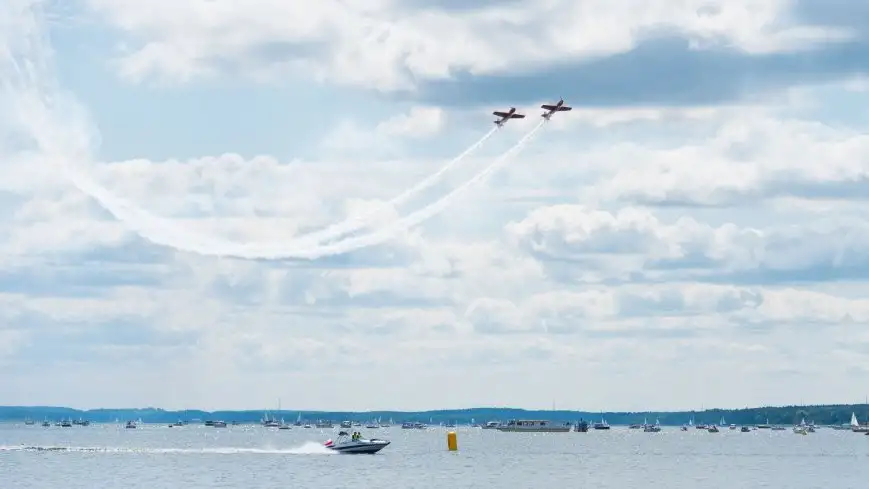 Mazury AirShow 2019, drugi dzień pokazów nad jeziorem Niegocin 