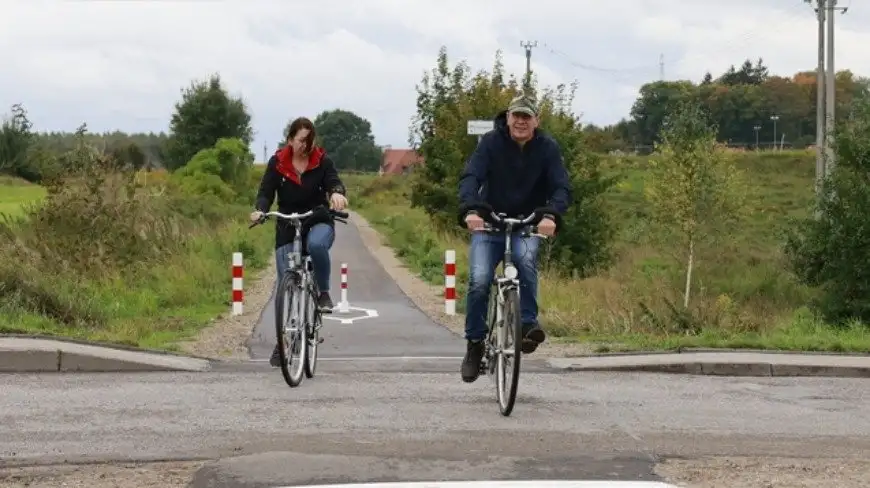 W Szczytnie otwarto nową trasę rowerową