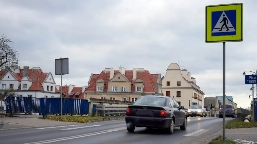 Mieszkańcy Pisza walczą o obwodnicę. W proteście blokowali skrzyżowanie