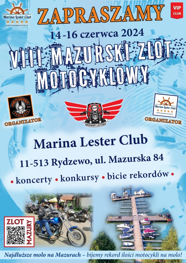 VIII Mazurski Zlot Motocyklowy. Zapraszamy na „Imieniny Lestera”