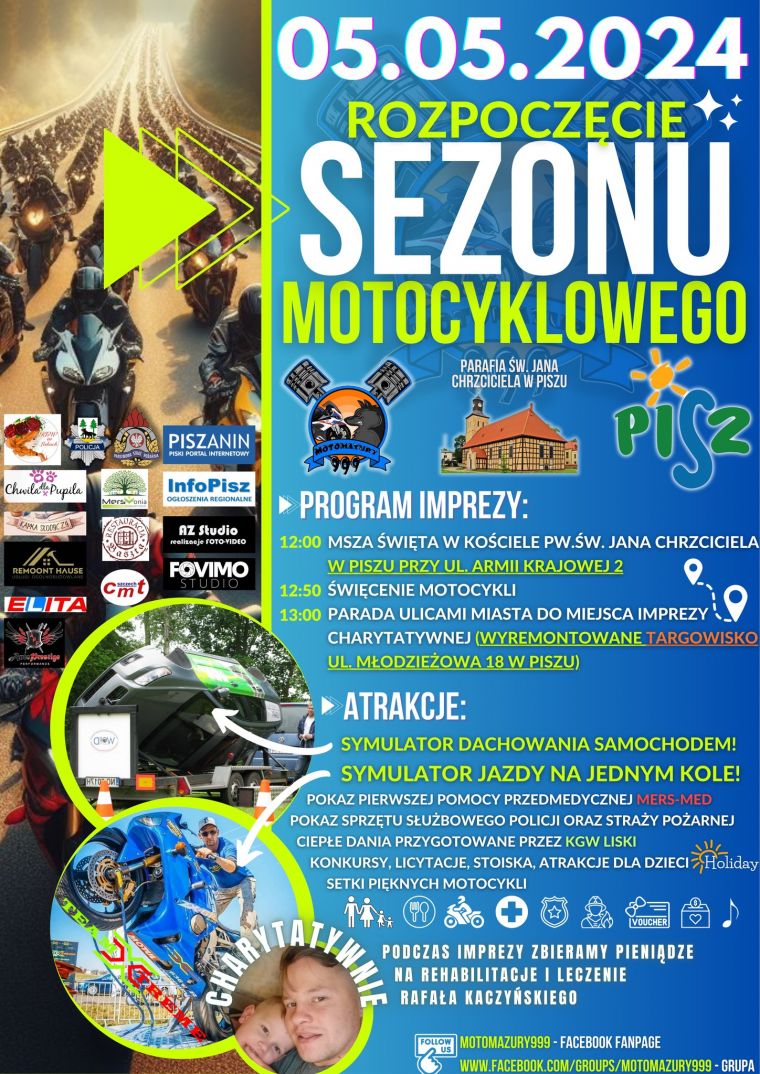 Rozpoczęcie sezonu motocyklowego na Mazurach